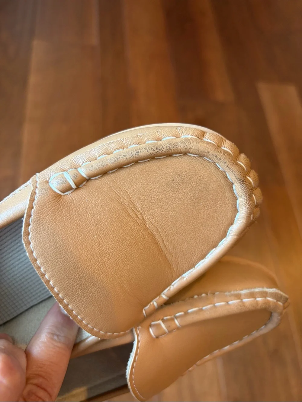 Toddler Boy Tan Slip-On Loafers size 11 great condition